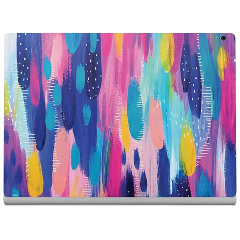 Etta Vee Pink Sparkle Brush Stroke Surface Book 2 13.5in Skin